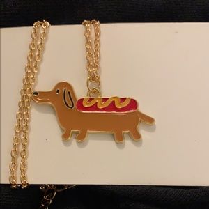 Hotdog dachshund necklace!